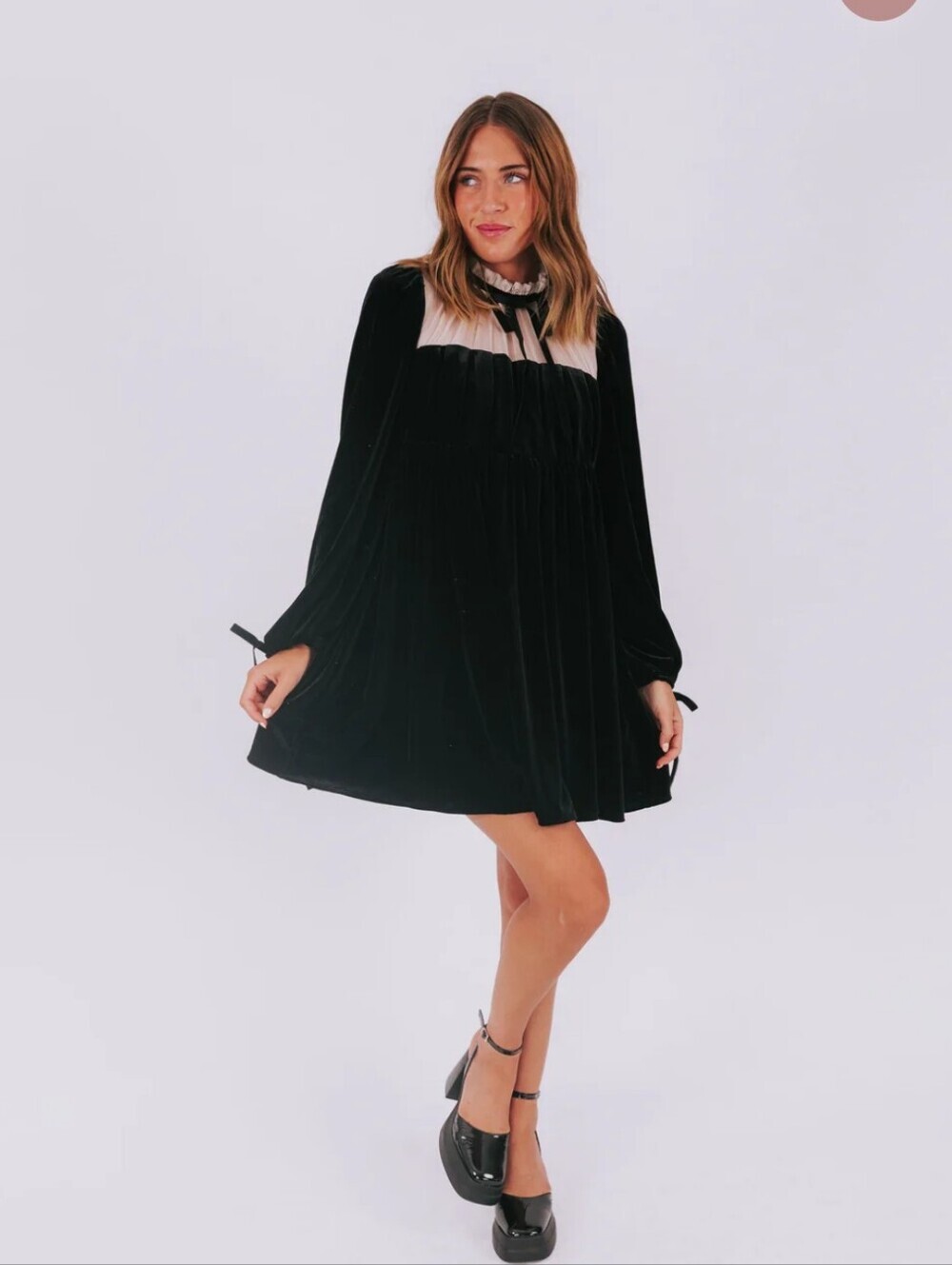 One Loved Babe Square Neck Sheer Midi Dress With Tie Size 3xl
